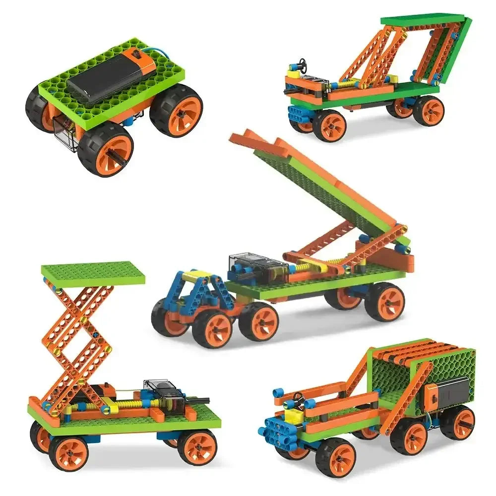 Blix Power Screw 7-in-1 STEM DIY Construction Toy Kit | 186+ Parts | Educational Robotics Kit for Kids - Naivri