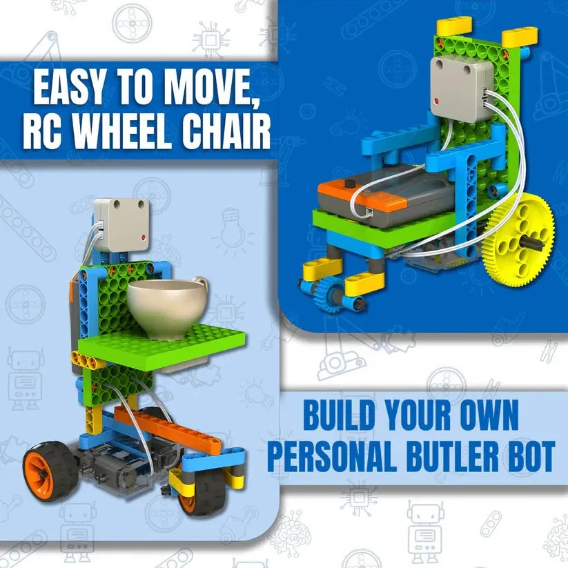 Blix RC Explorers 8-in-1 Remote Controlled STEM Building Kit for Kids | Age 8+ | Spy Bot, Speedy Car Bot, RC Robotics Toy - Naivri