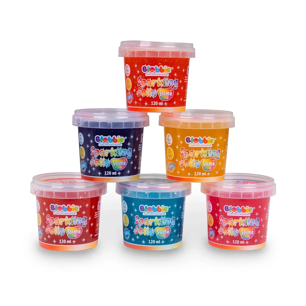 Blobbie Sparkling Jello Slime Multicolor 120ML Single Pc - Naivri