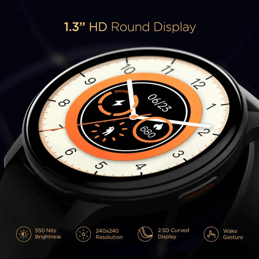 Boat Lunar Call Active Black Smartwatch – Style Meets Innovation - Naivri