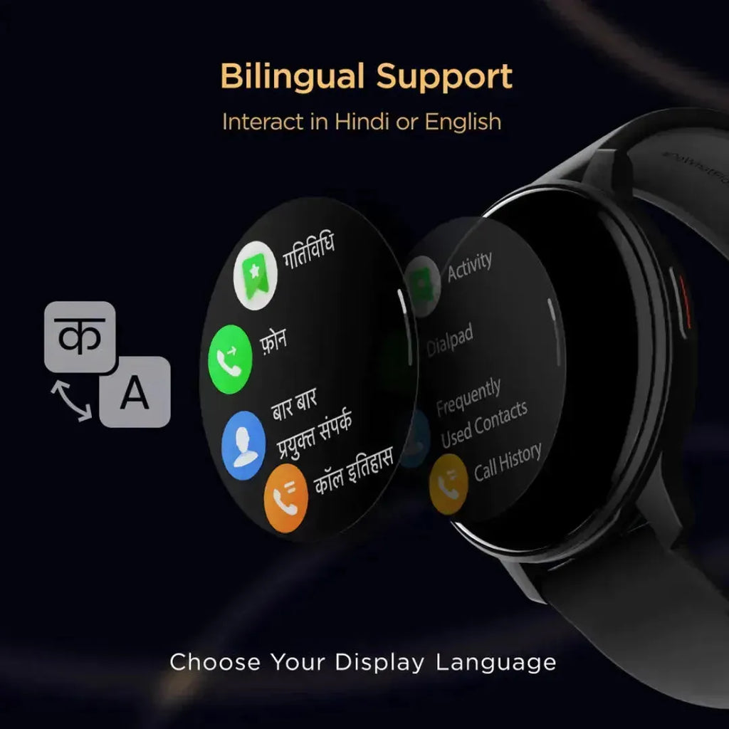 Boat Lunar Call Active Black Smartwatch – Style Meets Innovation - Naivri