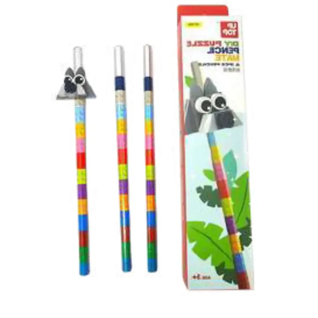 BrickFun DIY Building Puzzle Pencils – Creative Stationery Set for Kids 3+ - Naivri
