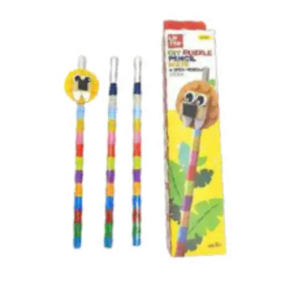 BrickFun DIY Building Puzzle Pencils – Creative Stationery Set for Kids 3+ - Naivri