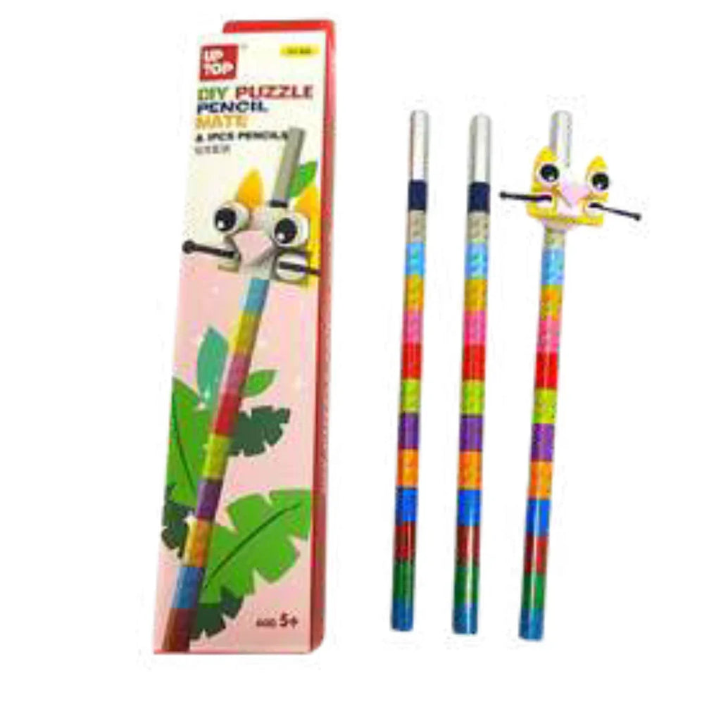 BrickFun DIY Building Puzzle Pencils – Creative Stationery Set for Kids 3+ - Naivri