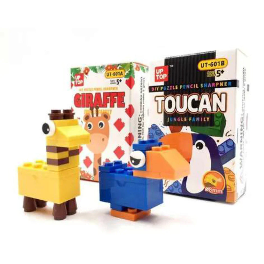BrickFun DIY Puzzle Sharpener – Creative Building-Themed Stationery for Kids 3+ - Naivri