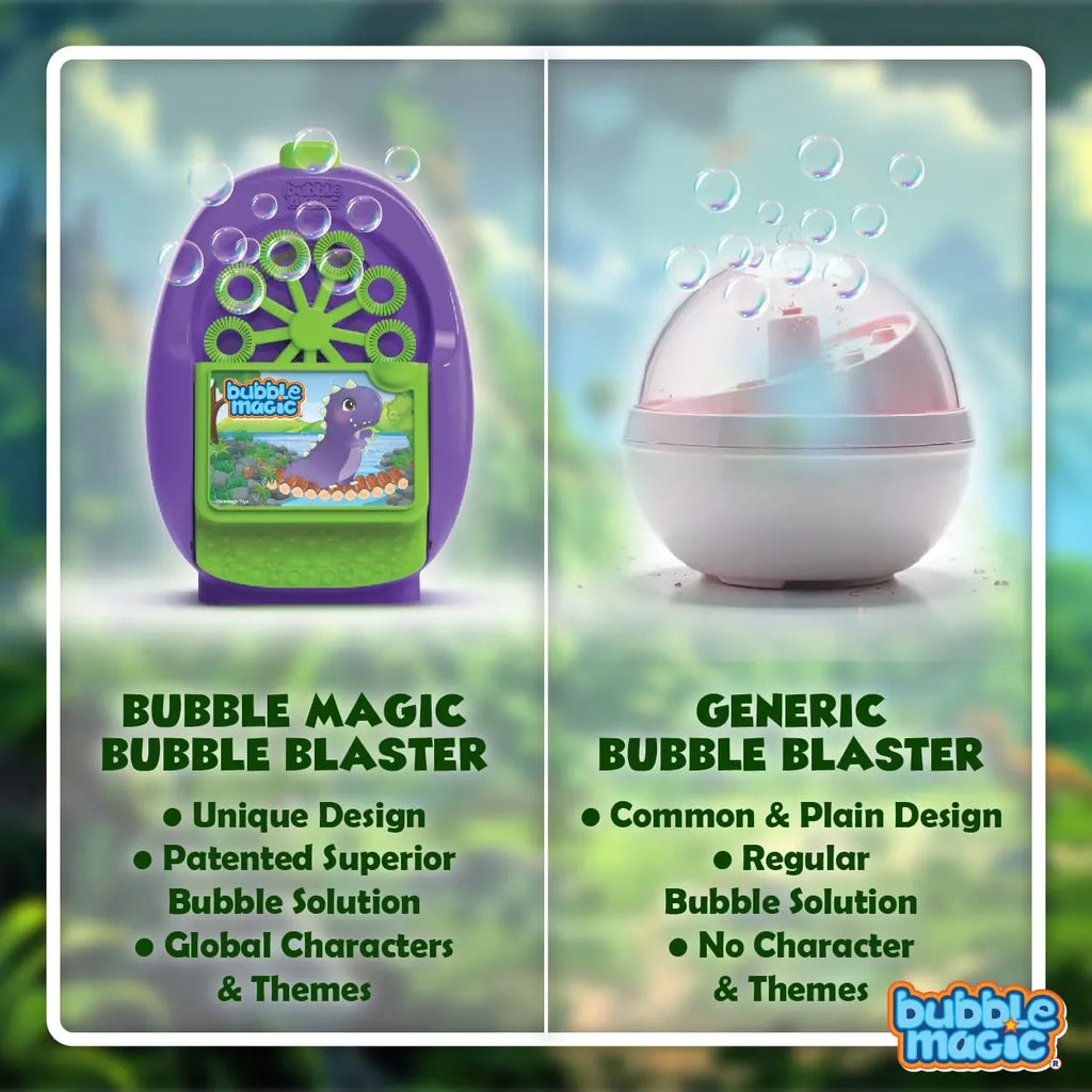Bubble Magic Dino Bubble Blower - Naivri