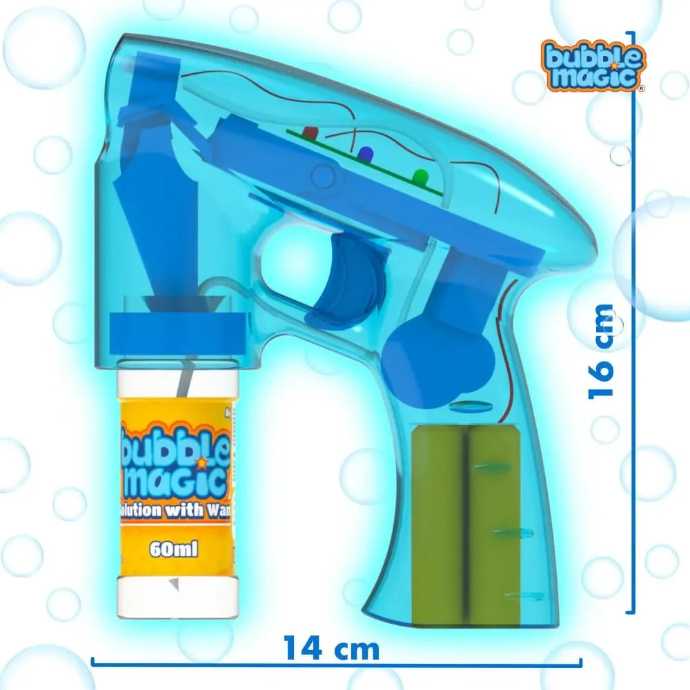 Bubble Magic Light Up Bubble Blaster - Blue - Naivri
