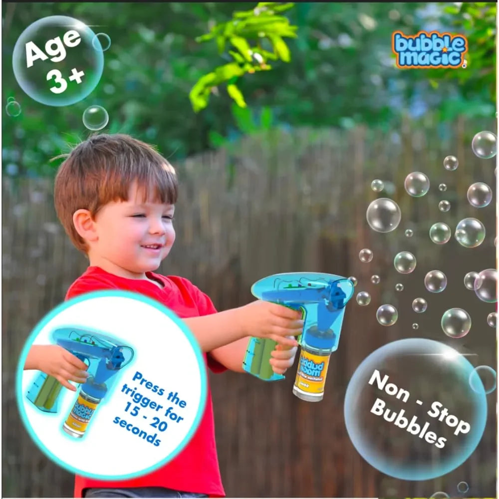 Bubble Magic Light Up Bubble Blaster - Blue - Naivri
