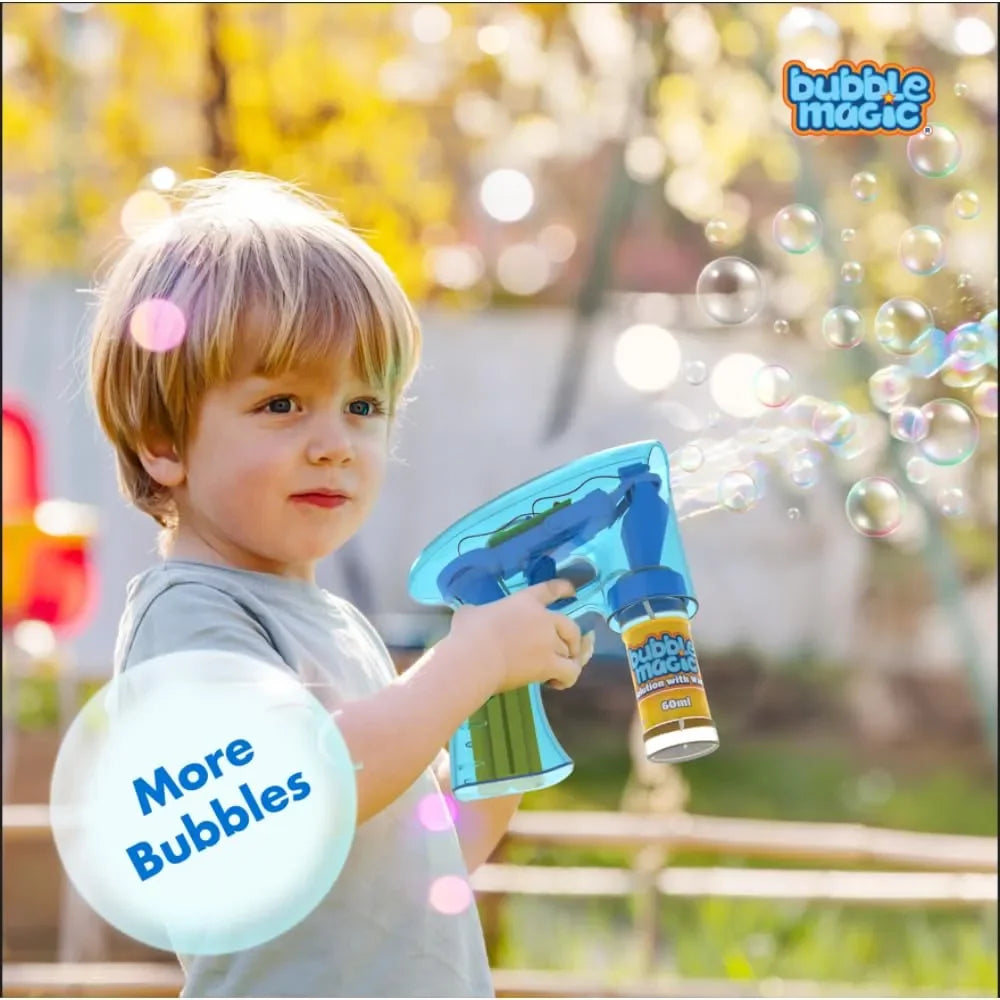 Bubble Magic Light Up Bubble Blaster - Blue - Naivri