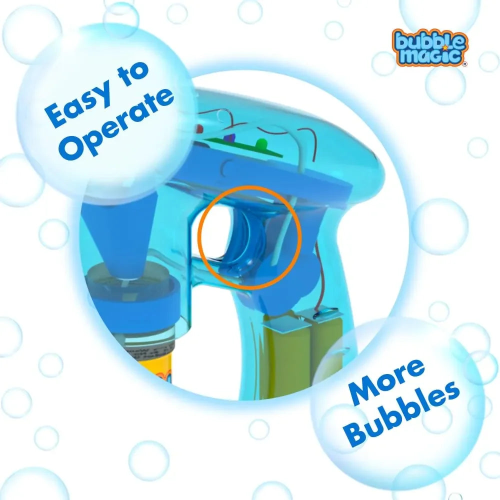 Bubble Magic Light Up Bubble Blaster - Blue - Naivri