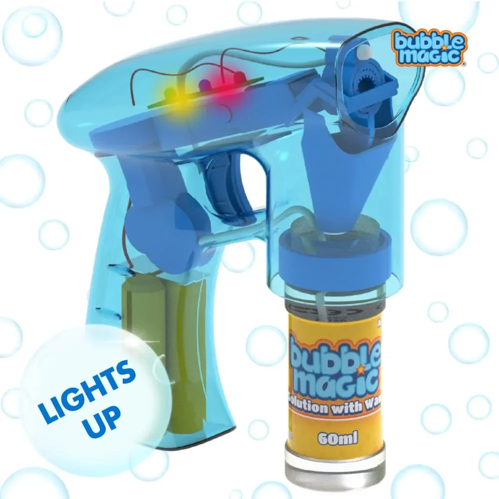 Bubble Magic Light Up Bubble Blaster - Blue - Naivri