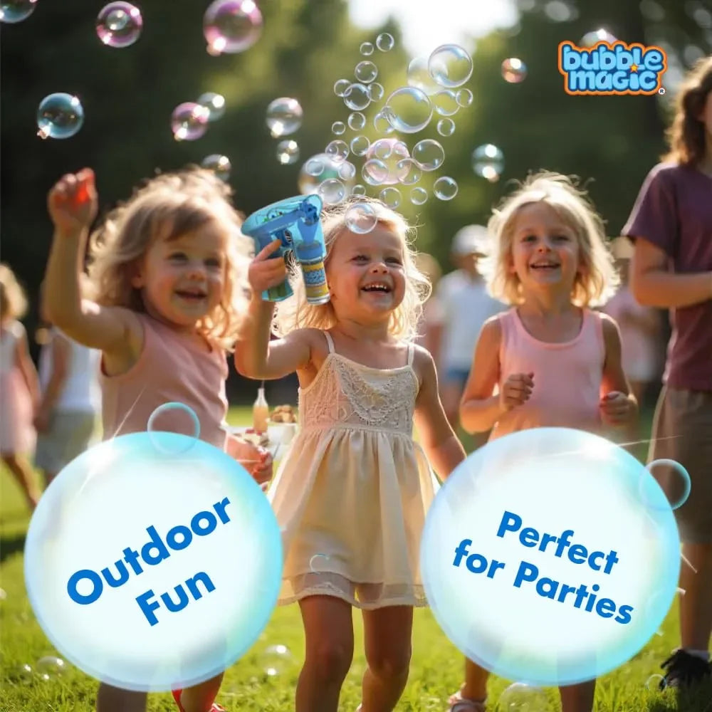 Bubble Magic Light Up Bubble Blaster - Blue - Naivri