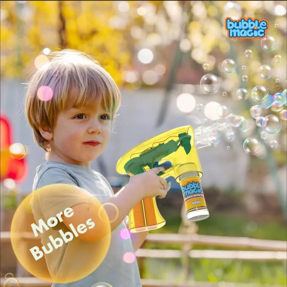 Bubble Magic Light Up Bubble Blaster - Yellow - Naivri