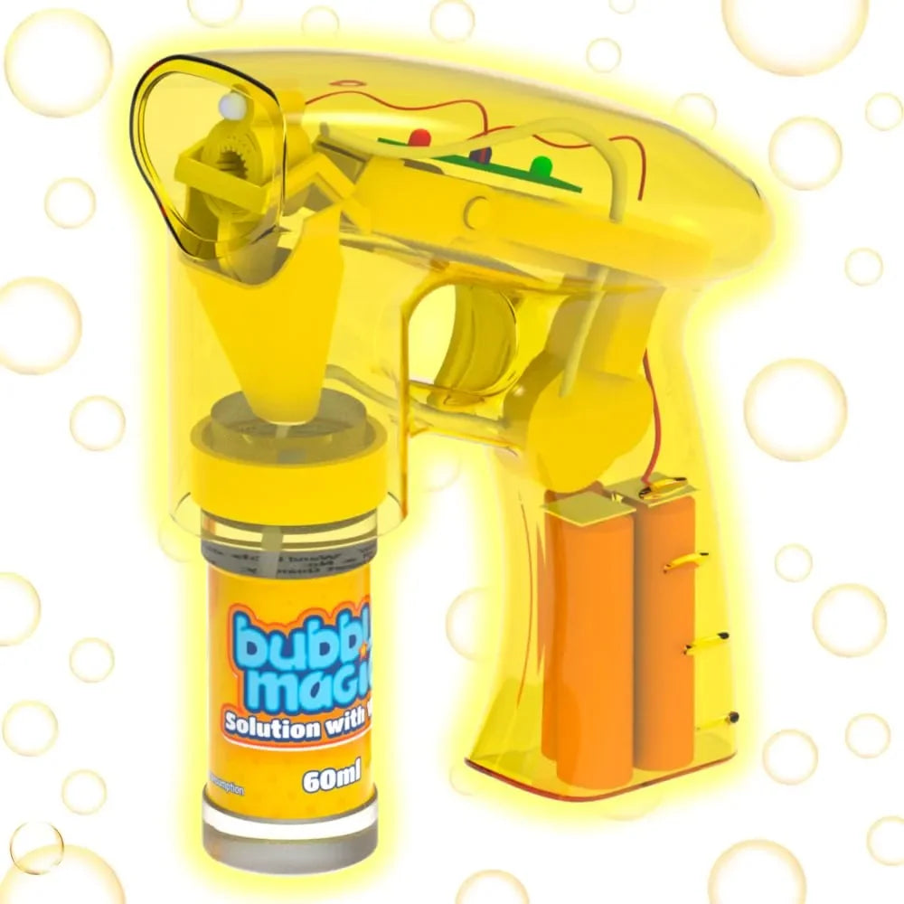 Bubble Magic Light Up Bubble Blaster - Yellow - Naivri