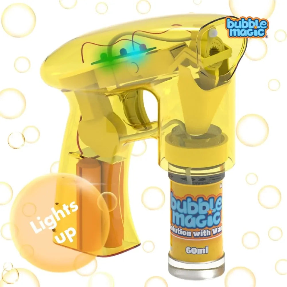 Bubble Magic Light Up Bubble Blaster - Yellow - Naivri