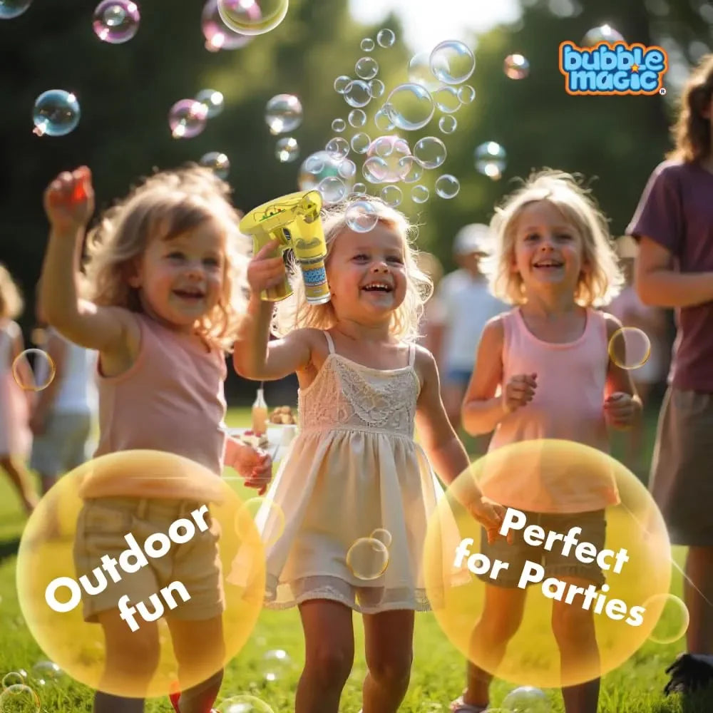 Bubble Magic Light Up Bubble Blaster - Yellow - Naivri