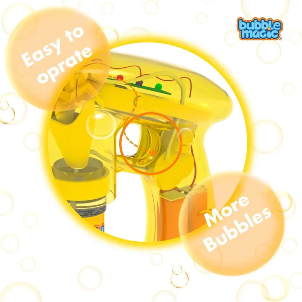 Bubble Magic Light Up Bubble Blaster - Yellow - Naivri