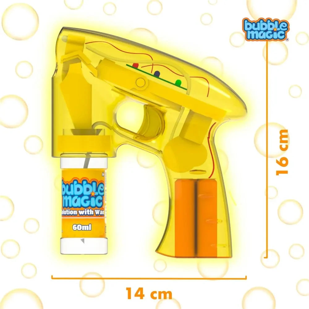 Bubble Magic Light Up Bubble Blaster - Yellow - Naivri