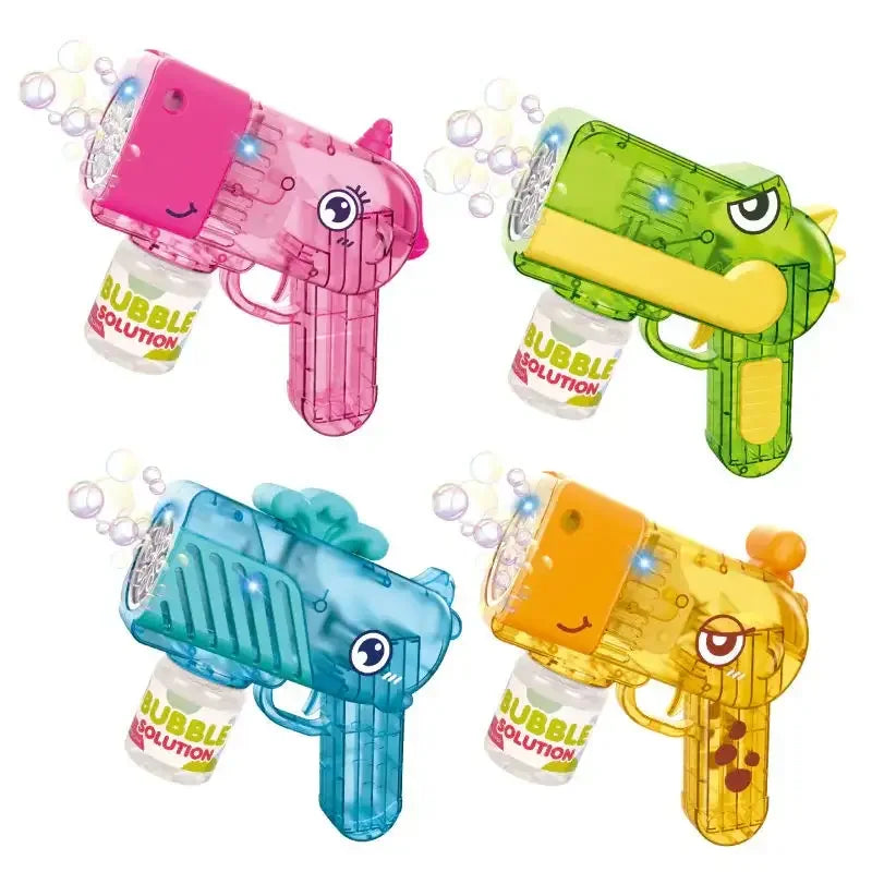 BubbleBlast Electric Cartoon Bubble Gun – Fun Whale & Dino Design for Kids 3+ - Naivri
