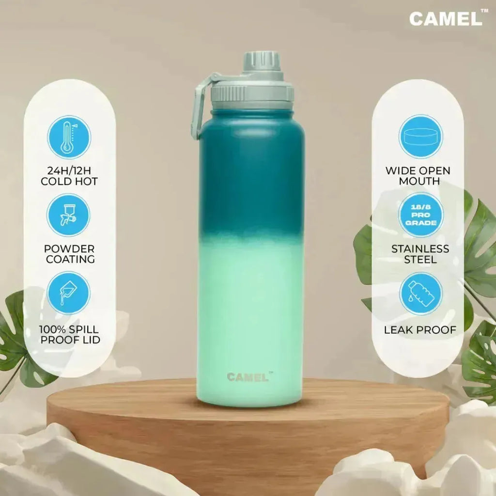 Camel Aquabloom Vacuum Sports Bottle Cotton Candy 1200 ML - Naivri