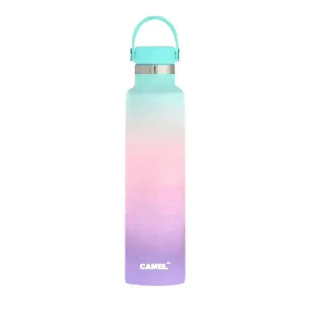 Camel Hydro Vacuum Sports Bottle 500 ML | Insulated Stainless Steel Flask | Leak-Proof Multi-Color Hydration Bottle - Naivri
