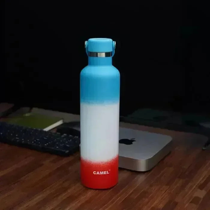 Camel Hydro Vacuum Sports Bottle 500 ML | Insulated Stainless Steel Flask | Leak-Proof Multi-Color Hydration Bottle - Naivri