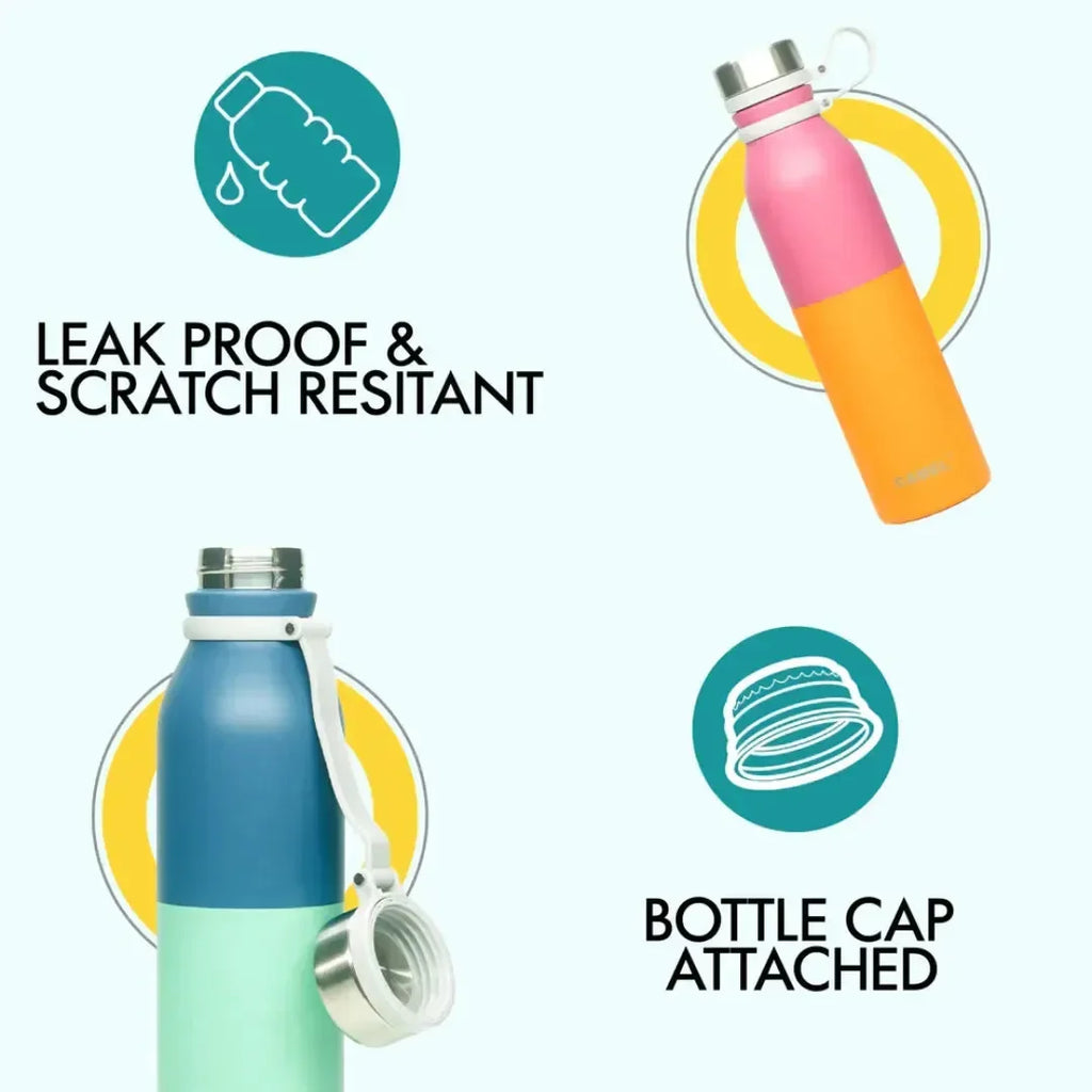 Camel Niyara Vacuum Bottle 500 ML – Stainless Steel Insulated Flask for Hot & Cold Drinks - Naivri