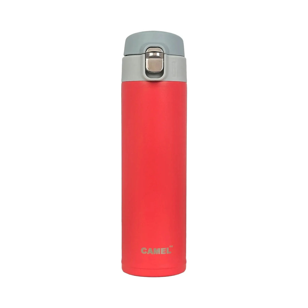 Camel OneTouch 450 ml Stainless Steel Vacuum Insulated Sports Bottle | Leak-Proof | One-Touch Lid | Assorted Colors - Naivri