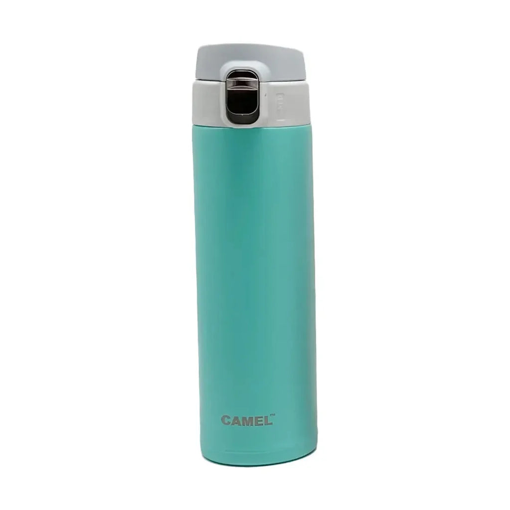 Camel OneTouch 450 ml Stainless Steel Vacuum Insulated Sports Bottle | Leak-Proof | One-Touch Lid | Assorted Colors - Naivri