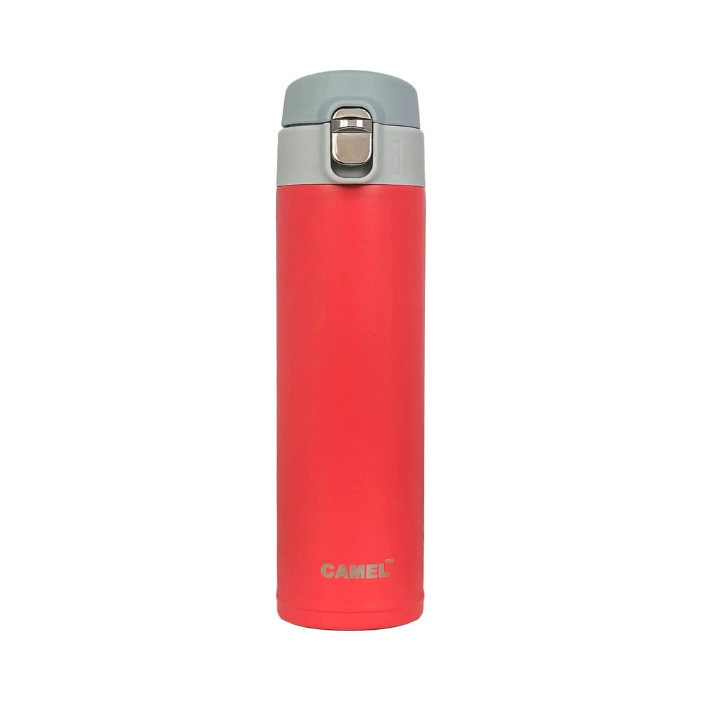 Camel OneTouch 450 ml Stainless Steel Vacuum Insulated Sports Bottle | Leak-Proof | One-Touch Lid | Assorted Colors - Naivri