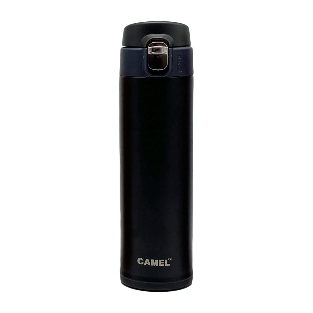 Camel OneTouch 450 ml Stainless Steel Vacuum Insulated Sports Bottle | Leak-Proof | One-Touch Lid | Assorted Colors - Naivri