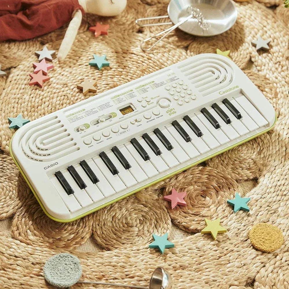 Casiotone Mini Keyboard SA-50 with Piano Tones – White - Naivri