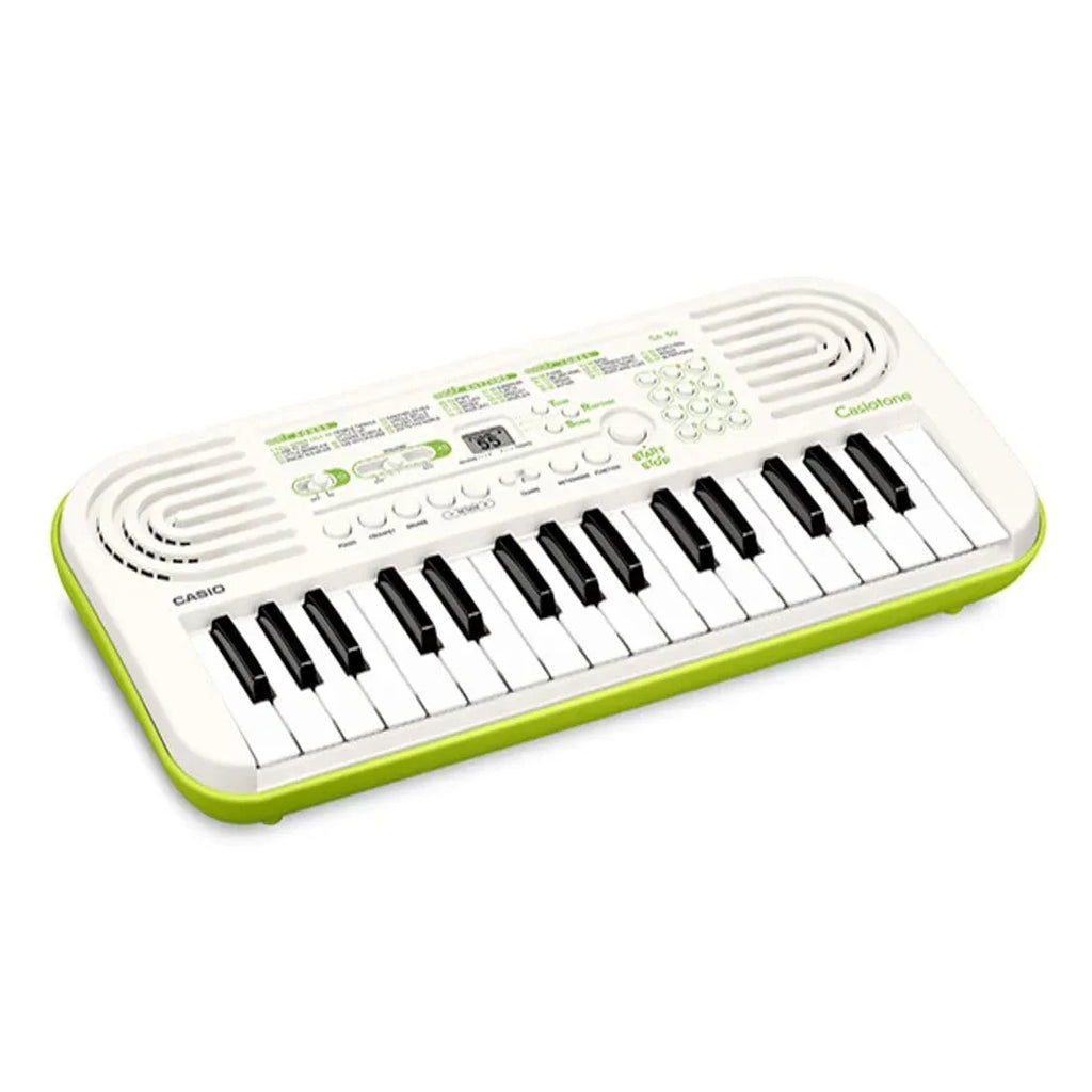 Casiotone Mini Keyboard SA-50 with Piano Tones – White - Naivri