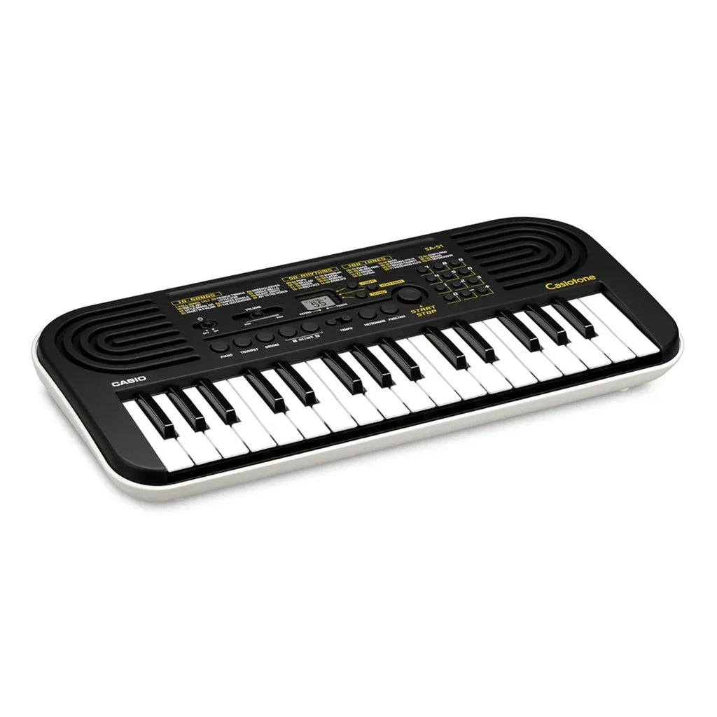 Casiotone SA-51 Mini Keyboard with Piano Tones – Black (32 Keys, Adapter Free) - Naivri