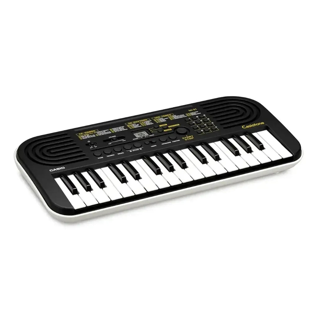 Casiotone SA-51 Mini Keyboard with Piano Tones – Black (32 Keys, Adapter Free) - Naivri