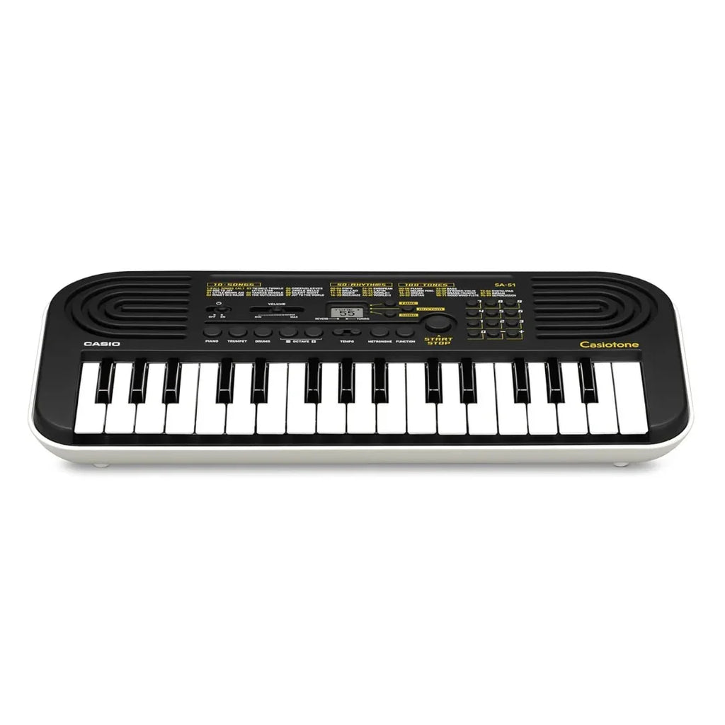 Casiotone SA-51 Mini Keyboard with Piano Tones – Black (32 Keys, Adapter Free) - Naivri