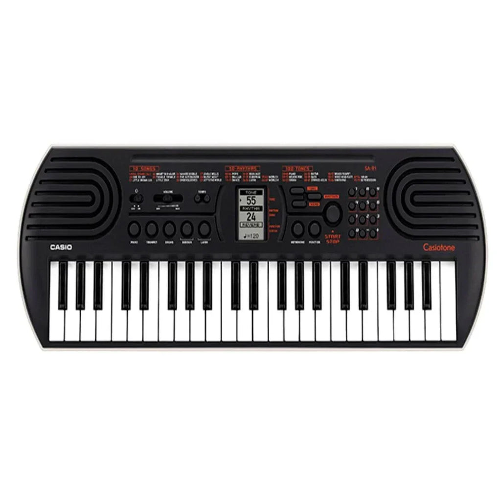 Casiotone SA-81 Mini Keyboard with Piano Tones – Black (44 Keys, Adapter Free) - Naivri