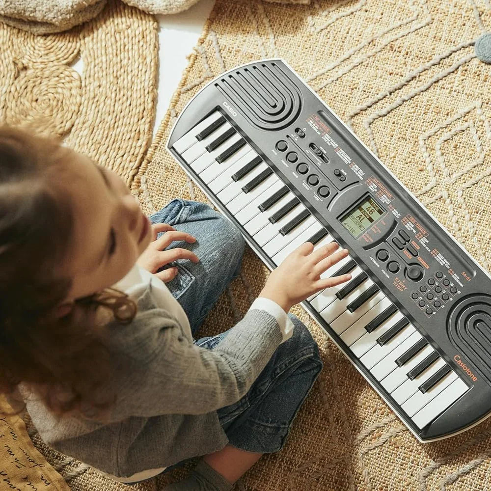 Casiotone SA-81 Mini Keyboard with Piano Tones – Black (44 Keys, Adapter Free) - Naivri