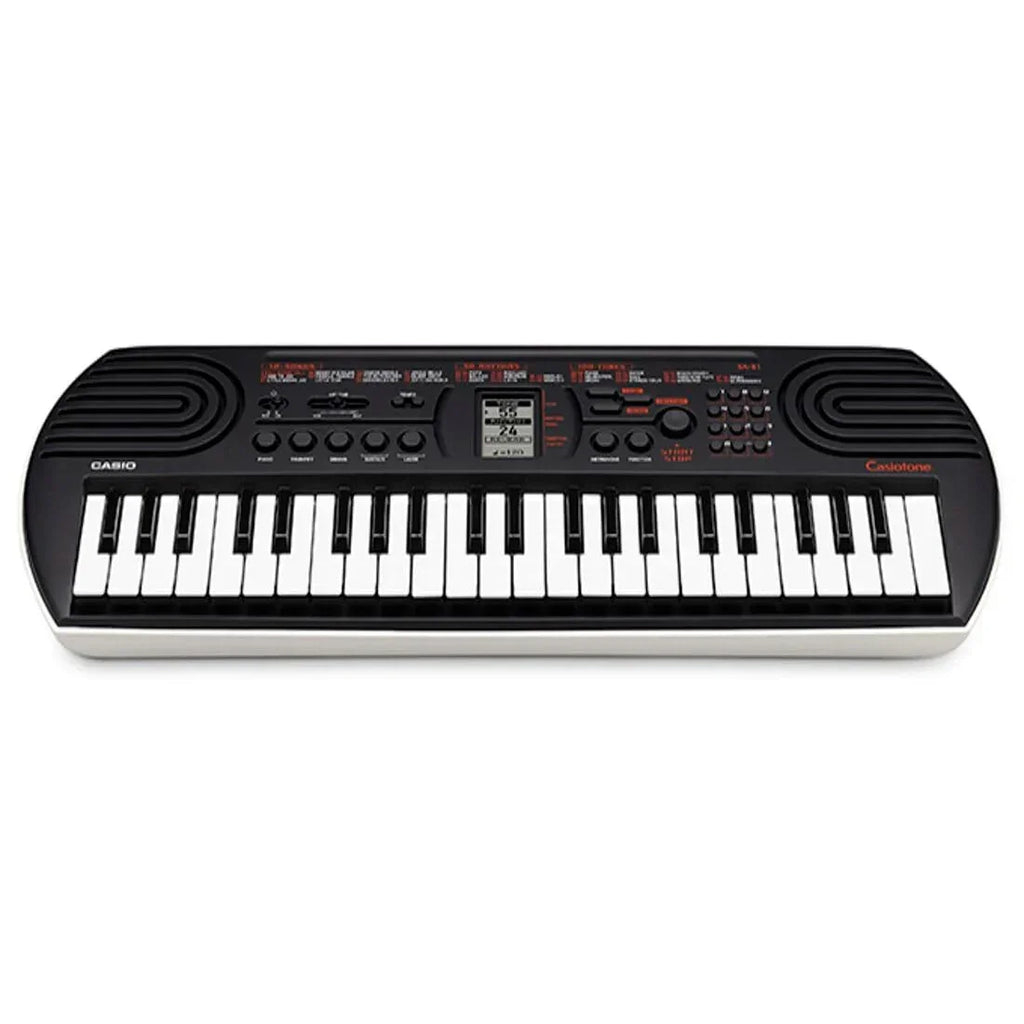 Casiotone SA-81 Mini Keyboard with Piano Tones – Black (44 Keys, Adapter Free) - Naivri