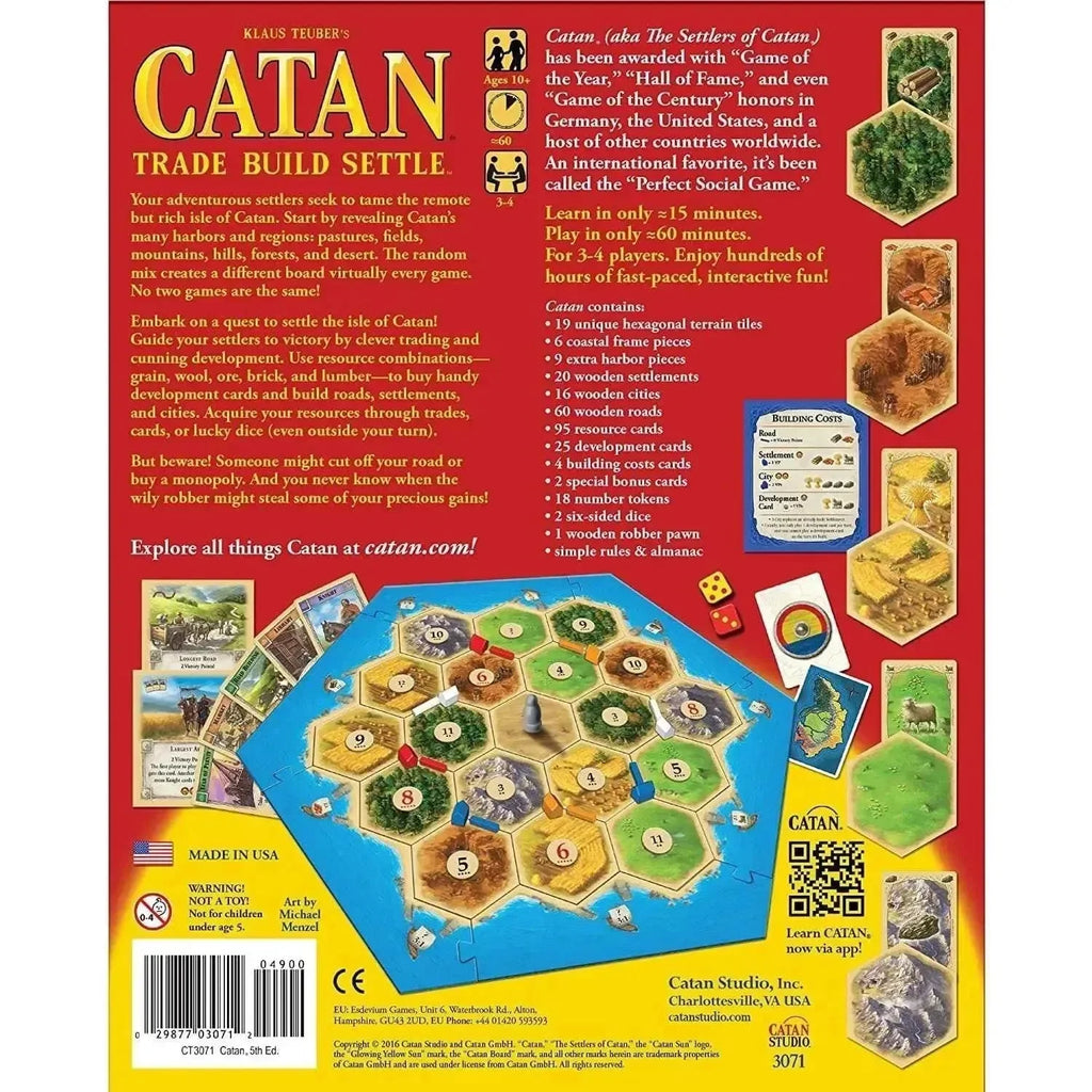 Catan: Trade Build Settle | Strategic Board Game by Klaus Teuber - Naivri