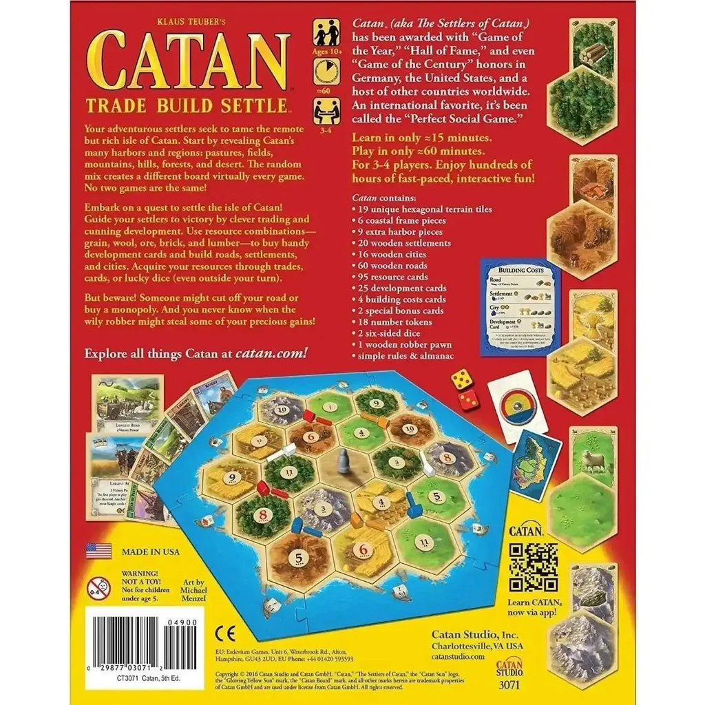 Catan: Trade Build Settle | Strategic Board Game by Klaus Teuber - Naivri