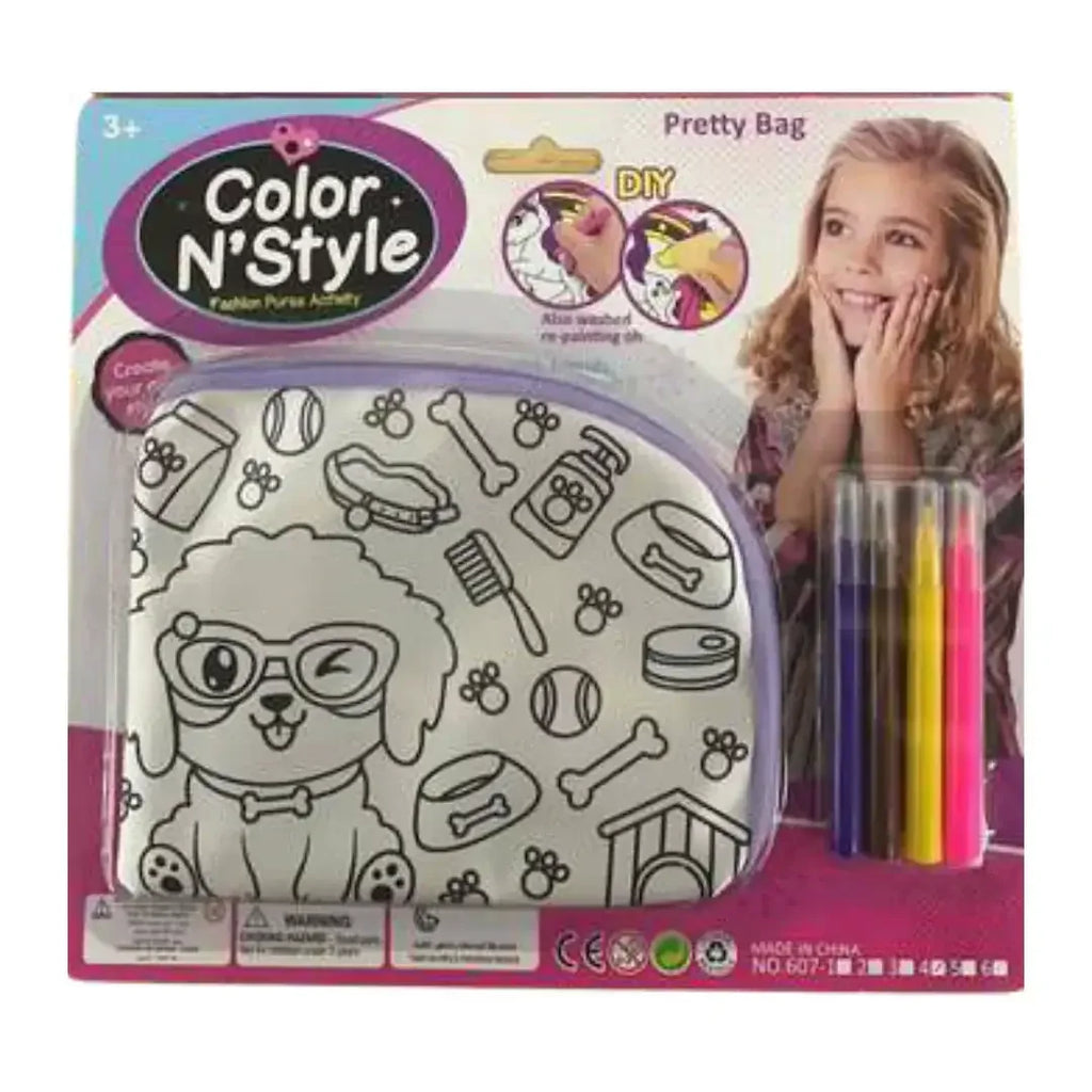 Color N Style DIY Assorted Coin Pouch Kit – Colour, Create & Carry Activity for Kids 5 Years+ - Naivri