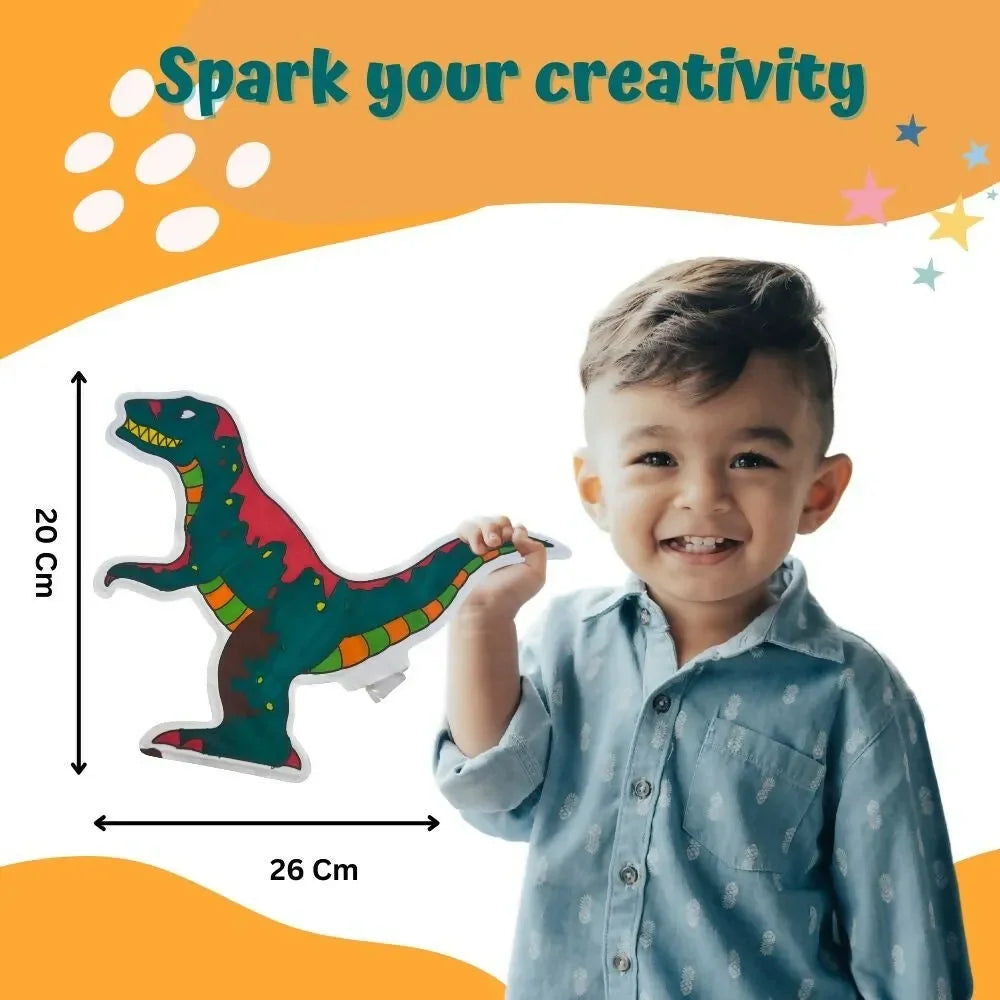 Craftopedia Dinosaur Inflatable Art and Craft Kit | Creative Fun for Kids - Naivri