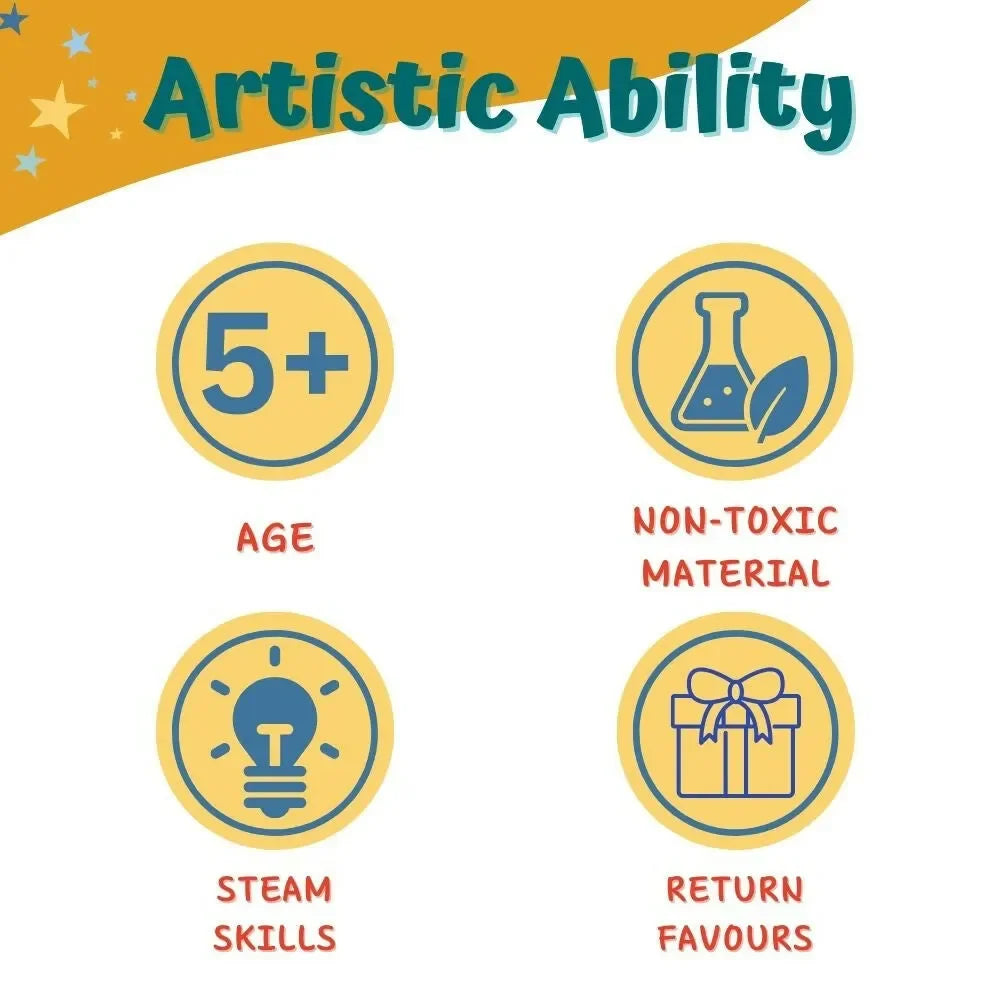 Craftopedia Dinosaur Inflatable Art and Craft Kit | Creative Fun for Kids - Naivri