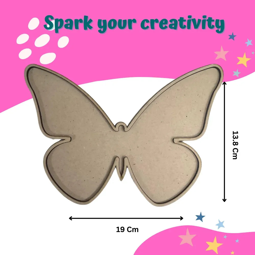 Craftopedia DIY Mosaic Art Kit - Butterfly | Creative Mosaic Craft Kit for Kids & Adults - Naivri