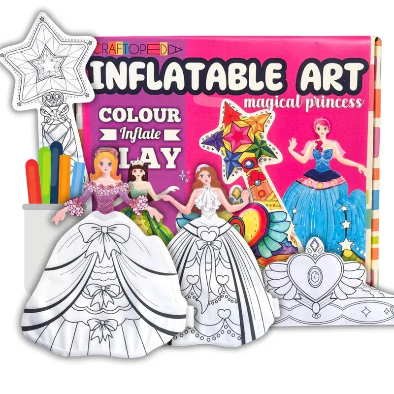Craftopedia Magical Princess Inflatable Art and Craft Kit | Creative Fun for Kids - Naivri