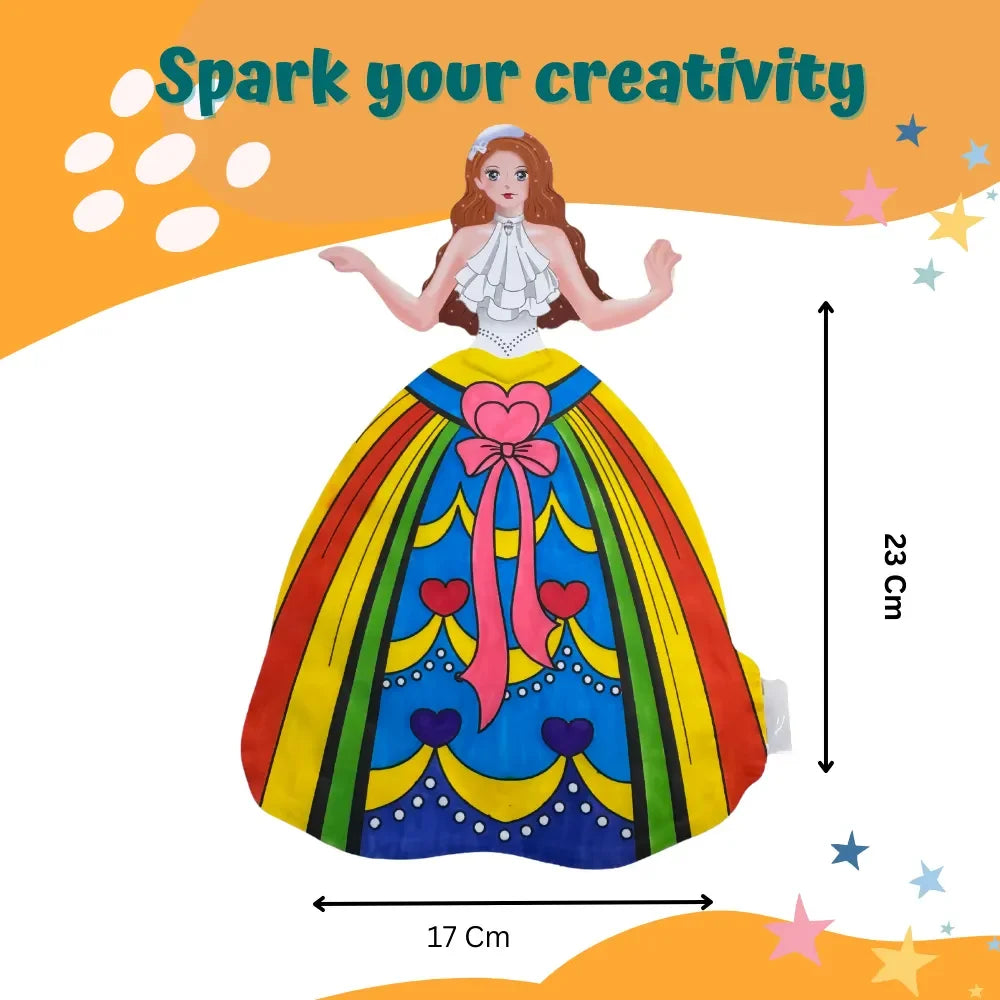 Craftopedia Magical Princess Inflatable Art and Craft Kit | Creative Fun for Kids - Naivri