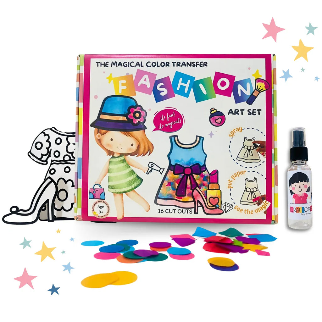 Craftopedia The Magical Color Transfer Paper Art - Fashion | Creative DIY Kit for Kids - Naivri