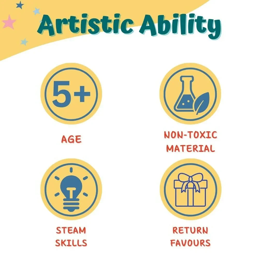 Craftopedia Vehicle Inflatable Art and Craft Kit | Creative Craft Kit for Kids - Naivri