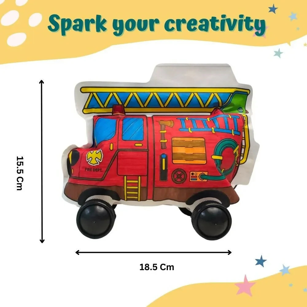 Craftopedia Vehicle Inflatable Art and Craft Kit | Creative Craft Kit for Kids - Naivri